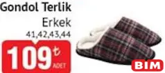 GONDOL TERLİK ERKEK fiyat ve kampanya bilgisi